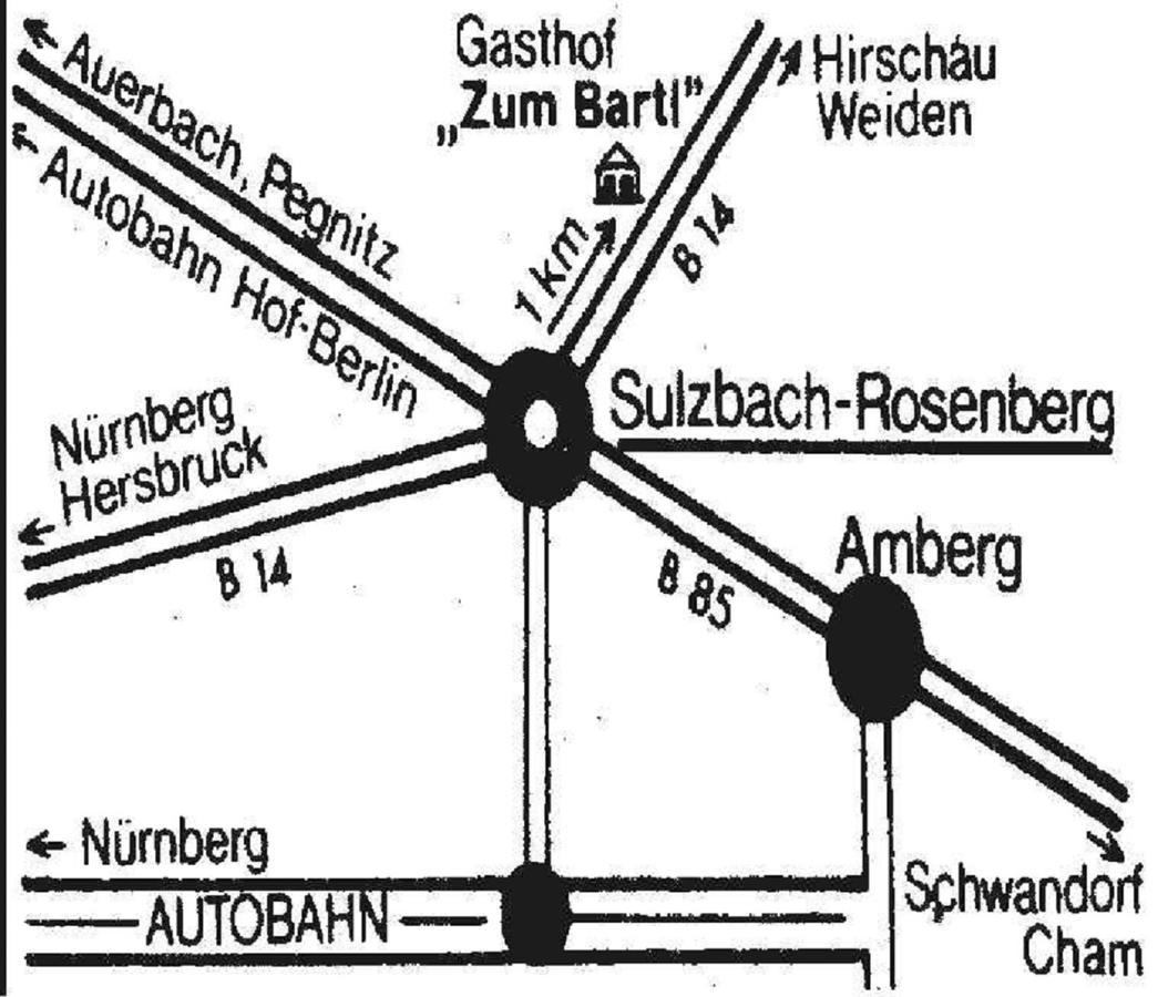 Hotel-Gasthof "Zum Bartl" Sulzbach-Rosenberg Buitenkant foto